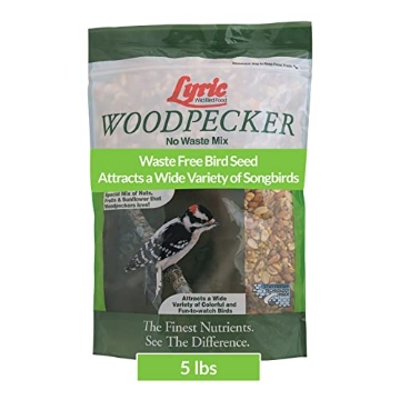 Picture of LYRIC 26-47405 Lyric Woodpecker Wild Bird Seed for Outside Feeders, Shelled, No Waste Bird Seed with Nuts & Dried Fruit, 5 lb Bag (EA)