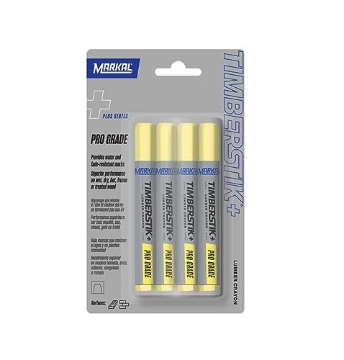 Picture of MARKAL 80441 Markal Timberstik Plus 8 in. L Lumber Crayon Yellow 4 pc (PK-6-EA)