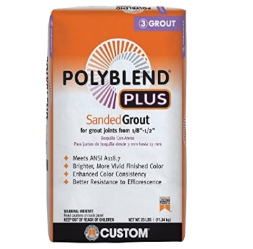 Picture of CUSTOM BUILDING PRODUCTS (FRT) PBPG38025 Grout Customs POLYBLEND Plus Sanded 25LB Bag (Haystack 380) (EA)