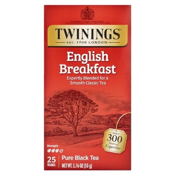 Picture of TWG TWG09181 Tea Bags, English Breakfast, 1.76 oz, 25/Box (EA)
