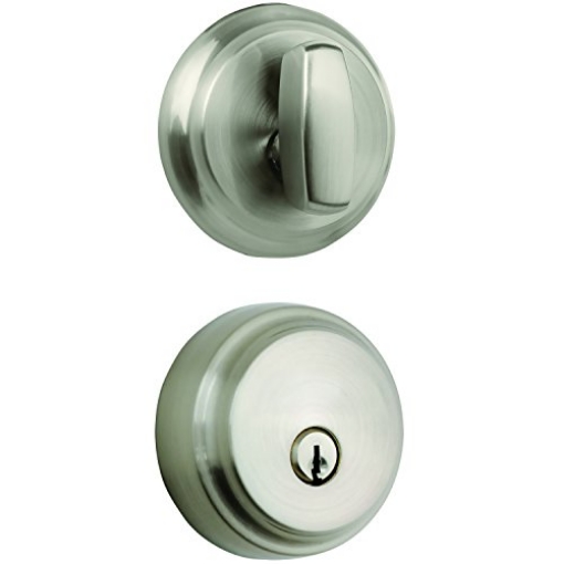 Picture of BRINKS 23061-119 BRINKS, Satin Nickel, Push Pull Rotate Door Locks Almarrion Single Cylinder Deadbolt, 23061-119, No Size (EA)
