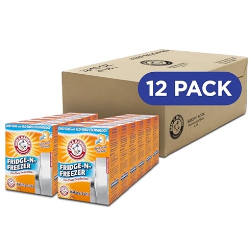 Picture of Arm & Hammer 00020 Arm & Hammer Baking Soda Fridge-n-Freezer Odor Absorber, Orange 14 oz, Pack of 12 (PK-12-EA)