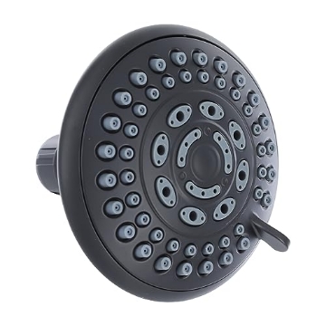 Picture of DANCO INC 9D00012023 Danco 1.8GPM 5-Spray Water-Saving Luxury Shower Head with Adjustable Swivel Ball Joint in Matte Black (12023) (EA)
