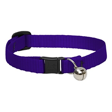 Picture of Lupine Collars & Leads 42527 LupinePet Basics 1/2" Purple Cat Safety Collar with Bell , 8-12" (EA)