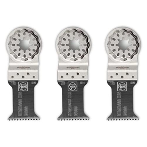 Picture of FEIN POWER TOOLS INC 63502133270 Fein Starlock E-Cut Standard Saw Blade - Precision Cutting for Wood, Drywall & Plastics with Set Teeth, 1-3/8" Medium Width, 2" Length, 3-Pack - 63502133270 (EA)