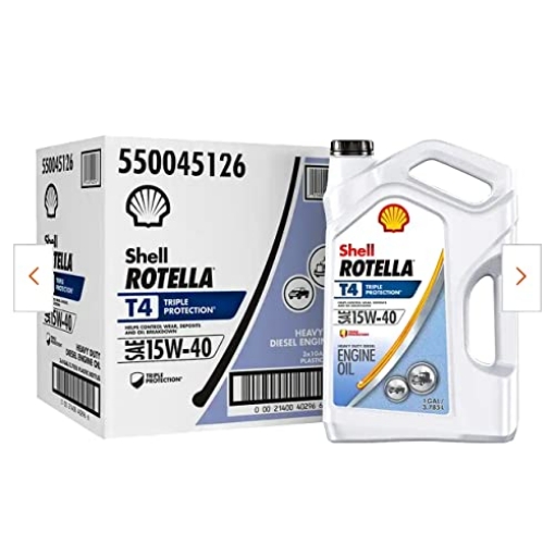 Picture of PENNZOIL 550045126 Shell Rotella T 15W-40 Diesel Engine Motor Oil 1 gal. (PK-3-EA)