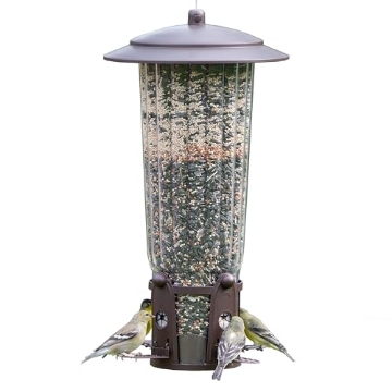 Picture of Woodstream Victor Rodnt D 334 Perky-Pet 334-1SR Squirrel-Be-Gone Max Large Wild Bird Feeder with Flexports, Squirrel Proof Bird Feeder with Weight-Activated Perches - 4LB Seed Capacity (PK-2-EA)