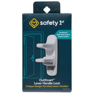 Picture of SAFETY 1ST HS289 Safety 1st OutSmart Child Proof Door Lever Lock, White, 1 Count (PK-2-EA)