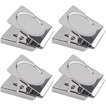 Picture of Magnet Source 08018 MASTER MAGNETICS 08018 Small Metal Square Magnet Clip, 4 Piece (EA)