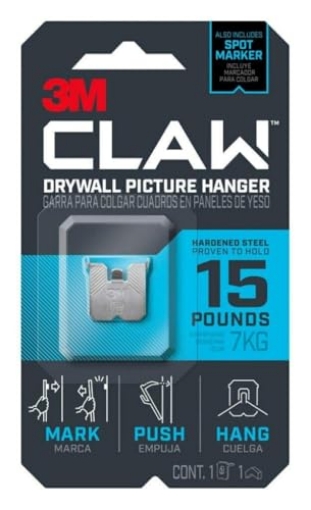 Picture of 3M 3PH15M-1ES 3M CLAW PIC Hanger 15LB 1PK (EA)