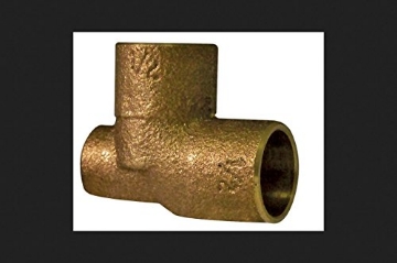 Picture of NIBCO INC BF3880LC Mueller Streamline 3/4 in. Sweat x 1/8 in. Dia. Sweat Brass Baseboard Tee (EA)