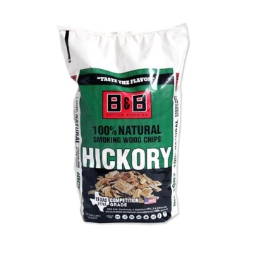 Picture of B&B CHARCOAL 00121 B&B Charcoal Hickory Wood Smoking Chips 180 cu. in. - Case of: 1 (EA)