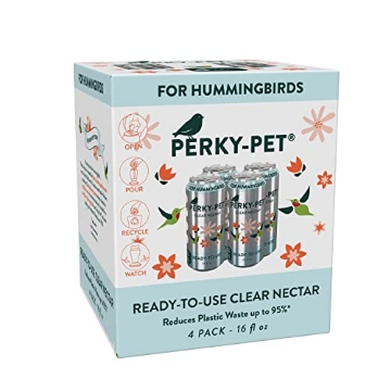 Picture of Woodstream Victor Rodnt D 522 Perky-Pet 522 Ready-to-Use Clear Hummingbird Nectar in Recyclable Aluminum Can - 4 Cans, 16 oz Each - 64 Fl oz (EA)