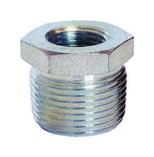 Picture of ANVIL INTERNATIONAL 8700130704 Anvil 3/4 in. MPT x 1/2 in. Dia. FPT Galvanized Malleable Iron Hex Bushing (EA)