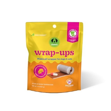 Picture of SILVER FOX LLC PSD-WUC Stashios: Wrap-Ups: Pill Wrapper - Cheese - 30 Servings Bag, Dogs & Cats, Pet Treat Hides Any Size Pills, All Natural Limited Ingredients, USA Made (EA)