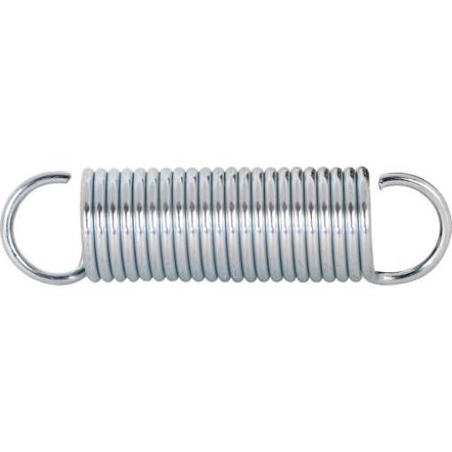 Picture of Prime SP 9610 Prime-Line SP 9610 Extension Spring, Spring Steel Construction, Nickel-Plated Finish, 0.072 GA x 5/8 In. x 2-1/2 In., Single Loop Open, 2 Count (Pack of 1) (EA)