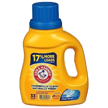 Picture of Arm & Hammer 94231 Arm & Hammer Clean Burst Scent Laundry Detergent Liquid 1 qt 1 pk (PK-8-EA)