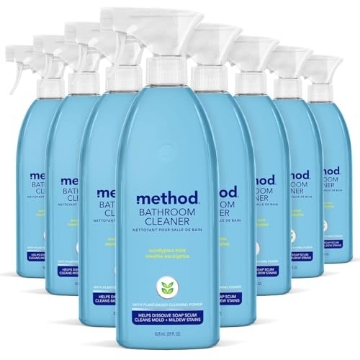 Picture of Method Products, Inc 00008 Method Bathroom Cleaner, Removes Mold + Mildew Stains, Eucalyptus Mint, 28 Fl Oz (Pack of 8) (CT-8-EA)