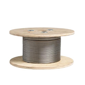 Picture of UNIVERSAL LIGHT 237907 Deckorators 1/8 in. W x 500 ft. L Stainless Steel Cable (EA)