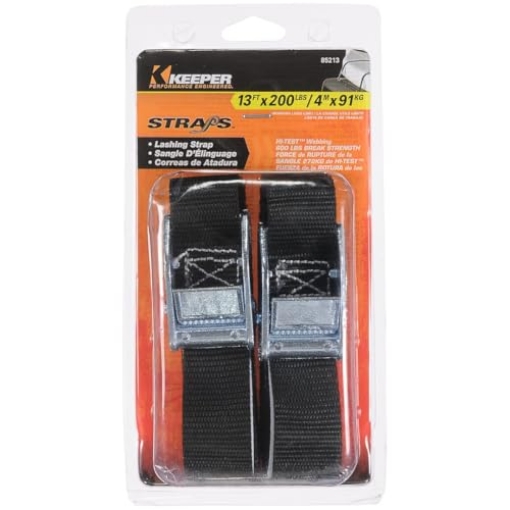 Picture of Keeper 85213 Keeper 1 in. W x 13 ft. L Black Lashing Strap 200 lb. 1 pk (EA)