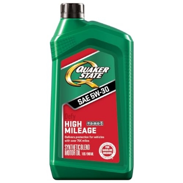 Picture of QUAKER STATE 550043276 Quaker State High Mileage 5W-30 Synthetic Blend Motor Oil (1-Quart, Case of 6) (PK-6-EA)