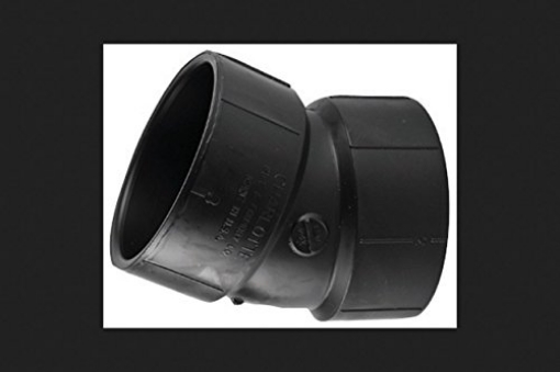 Picture of CHARLOTTE PIPE ABS003240600 Charlotte Elbow 22 ABS DWV 1.5" HXH MfrPartNo ABS003240600HA (EA)