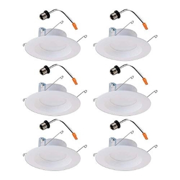 Picture of HALO LT560WH6930-6CA Halo LT 5 inch and 6 inch White Integrated LED Recessed Ceiling Light Retrofit Trim – 3000K – Soft White (6 Pack) (EA)