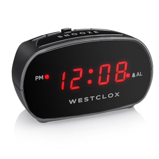 Picture of WESTCLOX(R) 71043 Westclox Simple Digital Alarm Clock LED Display Easy to Operate (Single Alarm) (EA)