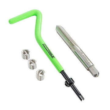 Picture of Oem Tools 25604 OEMTOOLS 25604 5/16 Inch Thread Repair System, 3 SAE Threaded Metal Inserts for Bolt Thread Repair, Spark Plug Thread Repair Kit, 5/16" Rethreader Kit (EA)