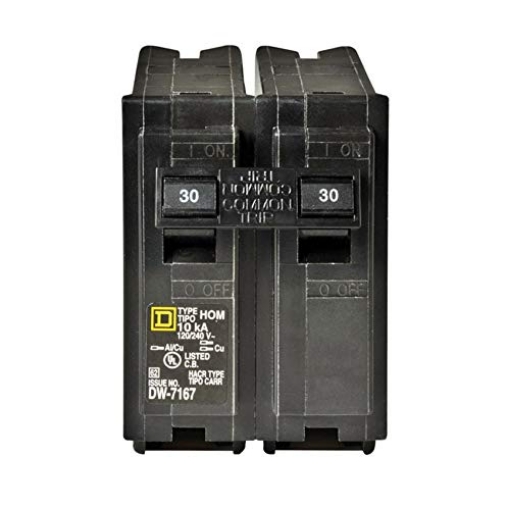 Picture of Square D HOM230CP Square D Hom230cp 30a 2p 120/240v Standard Miniature Circuit Breaker Plug-in Mount (EA)