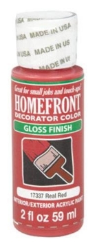 Picture of HOMEFRONT 17337 Homefront Paint Acrylic Interior/Exterior Gloss Red 2 Oz (PK-3-EA)
