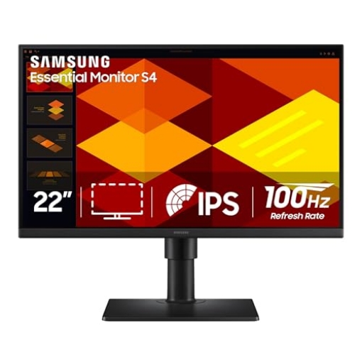 Picture of SAMSUNG COMMERCIAL INFORMATION SYS S22D402GAN Samsung 22” (S40GD) Borderless Business Monitor with IPS Panel, 100Hz Refresh Rate, Eye Saver Mode, Ergonomic Design, Game Picture Mode, LS22D402GANXGO (EA)