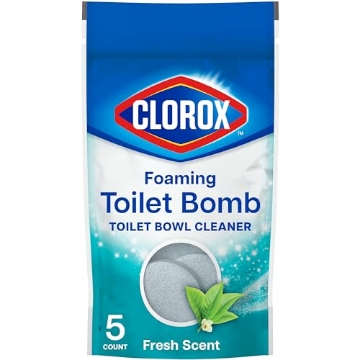 Picture of CLOROX(R) 60601 Clorox Foaming Toilet Bomb Toilet Bowl Cleaner, Bleach Free, Fresh Scent, 5 Count (PK-6-EA)
