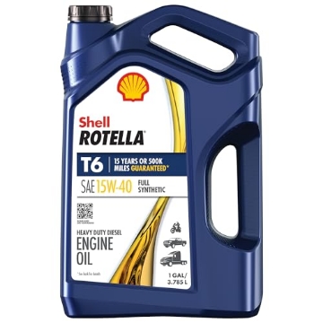 Picture of ROTELLA 550050467 Shell Rotella T6 Full Synthetic 15W-40 Diesel Engine Oil, 1 Gallon (EA)
