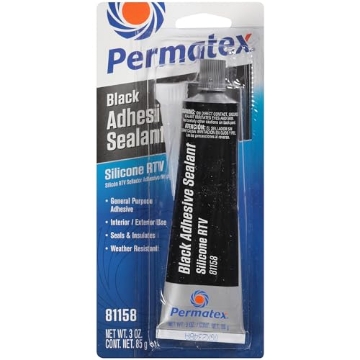 Picture of Permatex 81158 Permatex 81158 Black Silicone Adhesive Sealant, 3 oz. Tube, Pack of 1 (EA)