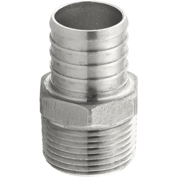 Picture of BOSHART INDUSTRIES PE-PS-MA1007 1" PEX x 3/4" MPT Adapter - Stainless Steel (EA)