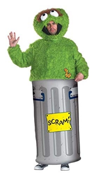 Picture of Disguise DG50070D Disguise Mens Oscar The Grouch Adult Sized Costumes, Green, X-Large 42-46 US (EA)