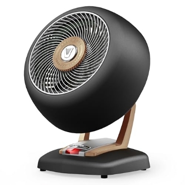Picture of VORNADO AIR LLC EH1-0121-102 Vornado VHEAT™ Vintage Metal Space Heater, 2 Heat Settings, Retro Midcentury Design, Whole Room Heat Circulation, Gentle Heating, Vintage Style for Home, Bedroom, and Office, Gunmetal (EA)