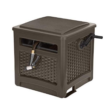 Picture of SUNCAST CPLSMT200WDJ Suncast Outdoor Resin Wicker 225' Hose Hideaway, Java (EA)
