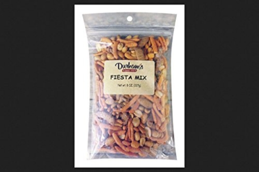 Picture of DOLLINS PECAN CO INC 7304259113 Durhams Spicy Peanuts, Sesame, Pretzels Snack Mix 8 Oz. Bagged - Case of: 12 (PK-12-EA)