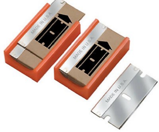 Picture of ALLWAY TOOLS INC SEB10 Allway 1-9/16 in. L x 0.009 in. thick Steel Single Edge Razor Blade 10 pk (PK-10-EA)