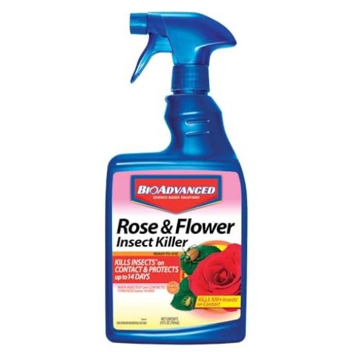 Picture of SBM LIFE SCIENCE CORP 708570A BioAdvanced Rose and Flower Insect Killer, Ready-to-Use, 24 oz (EA)