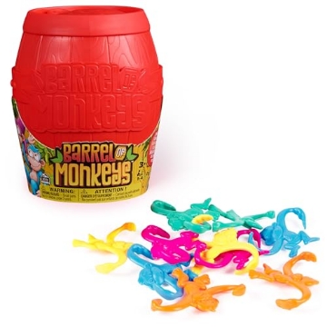 Picture of BARREL OF MONKEYS 6069845 Spin Master Games Family Arcade Game Barrel of Monkeys (3+) 1-4 Players (EA)
