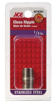 Picture of SMITH-COOPER 4632100200 Smith Cooper Nipple SS 1/4" XCLOSE (EA)