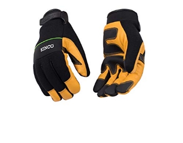 Picture of KINCO LLC 102-XL Kinco,102-XL, Premium Grain Goatskin and Synthetic Hybrid with Pull-Strap Work Gloves– Durable and Lightweight - For Indoors and Outdoors – Extra Large (EA)