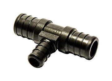 Picture of FLAIR-IT 32826 Ecopoly 32826 PEX Tee, 3/4" x 3/4" x 1/2", 0.75" ID, Crimp, Plastic (Pack of 5) (EA)