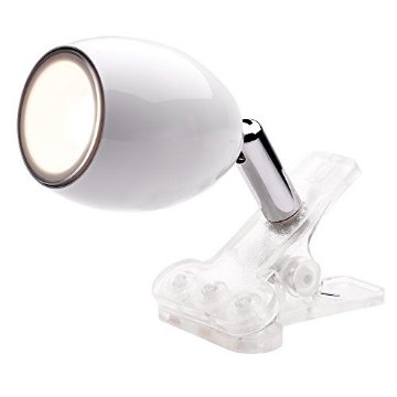 Picture of NEWHOUSE LIGHTING NHCLP-JO-WH Newhouse Lighting NHCLP-JO-WH Joe LED Mini Clamp Lamp & Reading Spotlight Perfect for The Office, Study & Bedroom, White (EA)