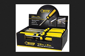 Picture of ACE TRADING - CMA 3 2265353 General Tech Intl 2265353 "Steelgrip" Slotted Screwdriver Counter Top Display 1/4"X4" (PK-24-EA)