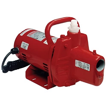 Picture of RED LION 614430 Red Lion RJSE-50 115 Volt, 1/2 HP, 12.8 GPM Portable Sprinkler Pump with 8-Ft. Cord, Red, 614430 (EA)