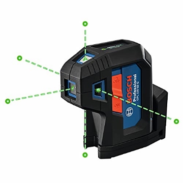 Picture of BOSCH SECURITY SYSTEMS, INC GPL100-50G BOSCH GPL100-50G Green-Beam Self-Leveling Alignment Laser, Includes 2 AA Batteries, Built-In Multipurpose Mount, & Hard Carrying Case (EA)